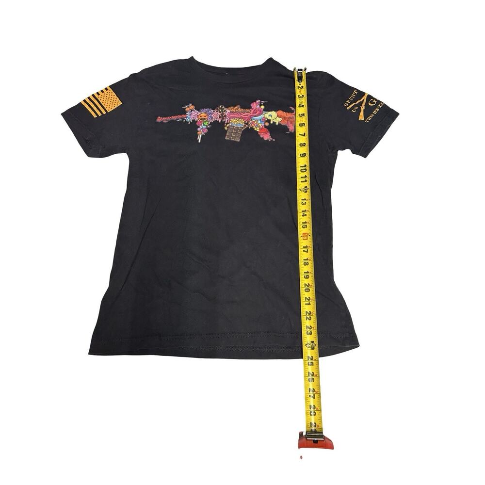 Grunt Style Candy Rifle Graphic T Shirt Black Men’s Medium Military Patriotic - Picture 2 of 5